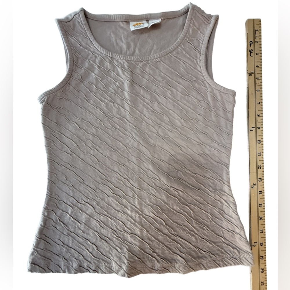 California light beige textured tank top. XS